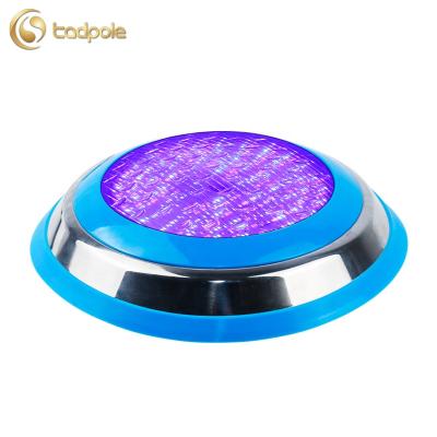 China Factory wholesale 35w pool waterproof water light fixture 12v stainless steel blue color single swimming pool led underwater lights for sale