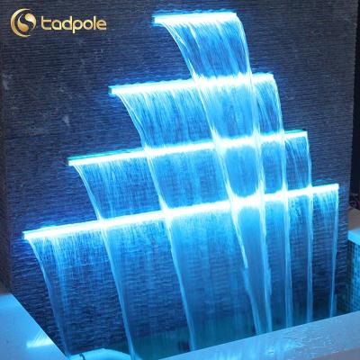 China Colorful 12V 12W LANDSCAPE Backyard Swimming Pool Garden Landscape Waterfall Decoration Christmas Underwater Waterfall Led Light for sale