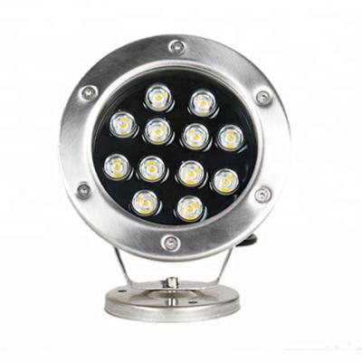 China Hot Sale 12w IP68 304 Stainless Steel Outdoor Fountain Pool Light Led Swimming Pool Light Under Water Light for sale