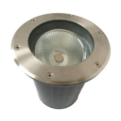 China 10W 85-265V LANDSCAPE COB Outdoor Garden Uplight Waterproof Ip65 Adjustable Stainless Steel Inground Light Landscape Deck Light for sale