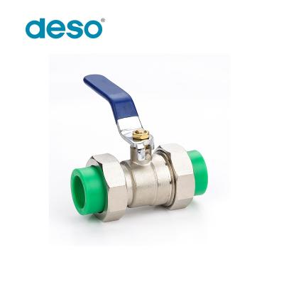 China Cheap And High Quality General PPR Double Union Ball Valve With ISO Certificate for sale