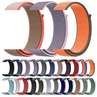 China Nylon Loop Strap For Apple Watch Band Strap Belt Correa Sports Watch Band iWatch 4 Series 45mm 41mm 44mm 40mm 38mm 42mm 5 6 Se 7 38/40/41 mm for sale