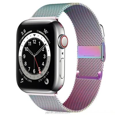 China Band For Apple Watch Strap 44mm 40mm 38mm 42mm iWatch Se 6 Magnetic Loop 5 4 3 Smartwatch Bracelet Apple Watch serie 7 41mm 45mm 38/40/41 mm for sale