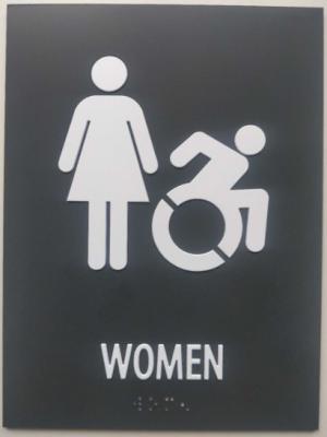 China Grade II Braille ADA Restroom Signs 1/32