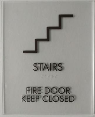 China Fire Door Custom ADA Signs 1/32