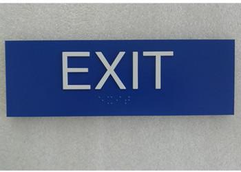 China Straight Edge Ada Braille Signs , Grade II Braille Thermoforming Signage For Exit for sale