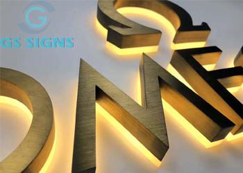 China Illumination Channel Signs Custom Led Letters 3D Logo Signage Acrylic Backlit IP67 for sale