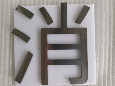 China 98mm Height 3D Lettering Signage  Stainless Steel 3mm Brushed Metal Signs for sale