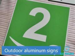 outdoor aluminum signs