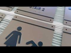 Custom Made thermforming room number signs with rounded braille dots