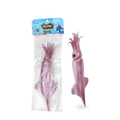 China 2022 Product Play 2022 Product Soft Hot Squid Model Toy Realistic Pvc Simulation Sea Plastic Animal Model Gift Toys for sale