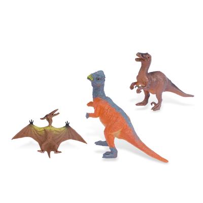 China Children Toy Mini Dinosaur Plastic Toy Animal Educational Animal Model Children Plastic Forest Animal Suit Set For Simulation Dinosaur for sale