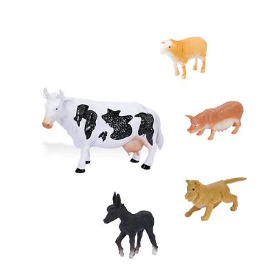 China Toy Farm World PVC Anime Girl Plastic Educational Animal Toys Simulation Animal Toy Cow Sheep Pig Custom Kids and Boys Farm Animal for sale