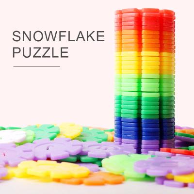 China The Building Block Early Childhood Education Educational Toys Snowflake Building Block Thin Section Diy Puzzle Toy for sale