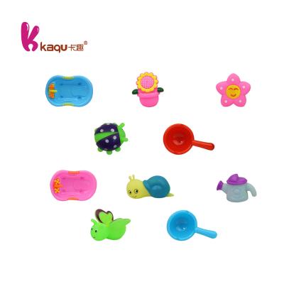 China New Wholesale Children Kids Bath Toy Safety PVC Bath Toy Tub Doll Animal Play Water Toy Set for sale