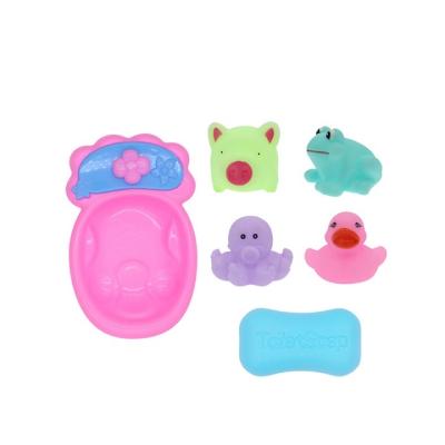 China Hot Product Pvc Material Bath Toy Animal Electric Water Spray Bath Toy Set For Children Kids Shower Game for sale