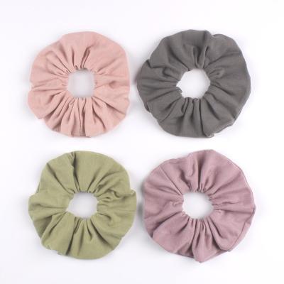 China Wholesale Hair Decoration Color Custom Cotton Women's Hair Accessories Shape New Elastic Hair Bands Explosive Hair Scrunchies for sale