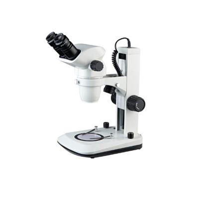 China (3.35X-90X optional) 6.7X-45X binocular stereo microscope with vertical arm LED light base SM-SZ6745-B9L for sale