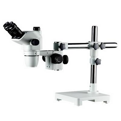 China Factory Supply 6.7X-45X Boom Stand Parfocal Trinocular Optical Zoom Stereo Microscope SM-SZ6745T-STL1 for sale