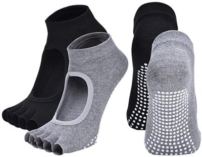 China New Design Yoga Socks Workout Cotton Open Toe Women Sports Open Socks Good Price Non-slip Anti-slip for sale