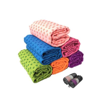 China Good Price Hypoallergenic Disposable Sports Yoga Mat Towels Non Slip Yoga Mat Towel Gym With Microfiber Towel for sale