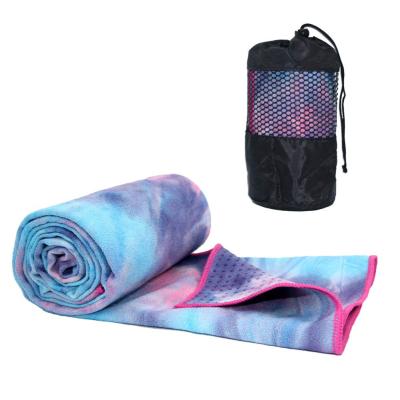 China Yoga Exercises Good Price New Product Nice Towel Yoga Mat Tie Dye Yoga Towel Printing Yoga Towel for sale