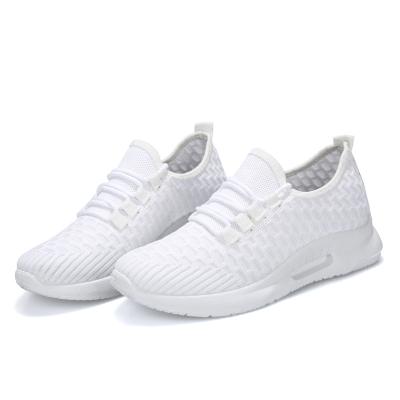 China Fashion\Comfortable\Durable\Breathable\Lite Sports Lace White Hot Selling Latest Ladies Shoes Women Shoes White Sneakers for sale