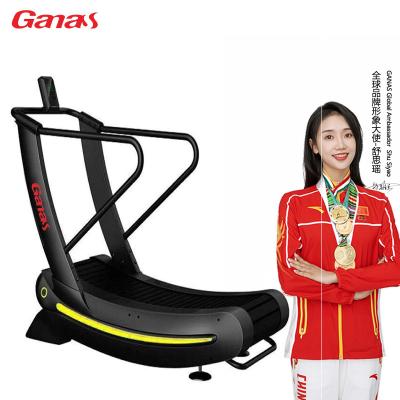 China Commercial self produced woodway running fitness treadmill commercial non motorized treadmill sport power machine treadmill for sale