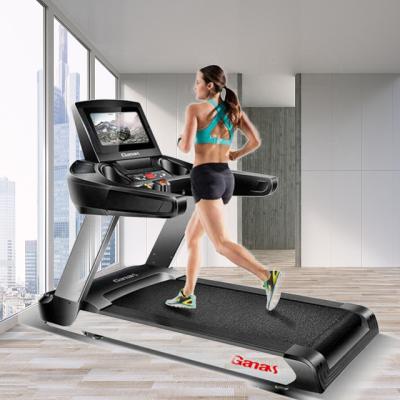 China Commercial Electric Running Fitness Equipment Heavy Duty Motorized Gym Machine Treadmill With 15.6 Inch TV for sale