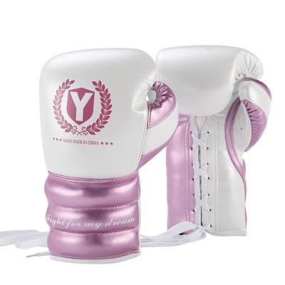 China New Design Wholesale Gym Exercise Boxing Training Women's Training Custom Pink Boxing Gloves Punching Gloves for sale