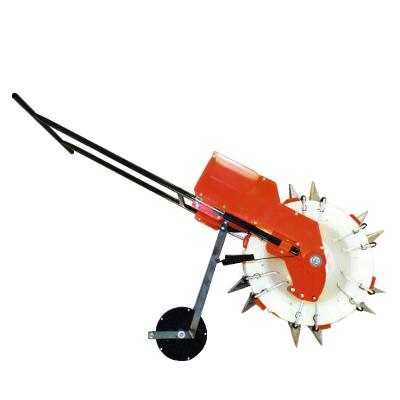 China Agricultural Multi Functional Hand Push Corn Soybean Seeder With Fertilizer Single Row Maize Planter Manual Corn Planter Maize Seeder for sale