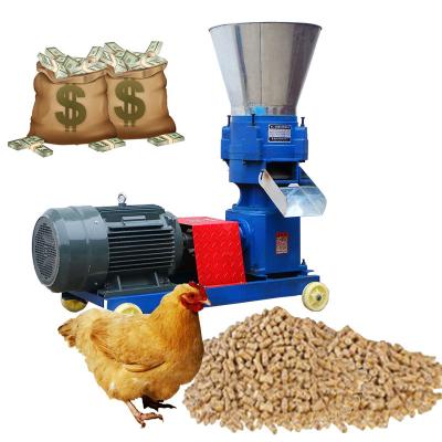 China Production of Floating Animal Feed Pellets Pet Fish Feed Pellet Machine Price, Chicken Cattle Goat Poultry Feed Pellet Making Machine in India for sale