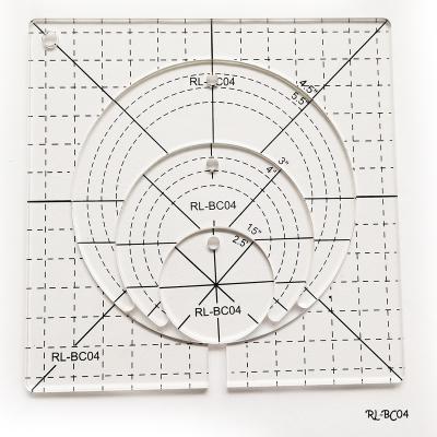 China Full Moon Crescent Moon Quilting Ruler and Quilting Ruler Set Quilting Tool #RL-BC04 RL-BC04 for sale