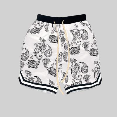 China European and American cashew flower new foreign trade wear QUICK DRY outer shorts for men and women loose sports straight casual five-poin for sale