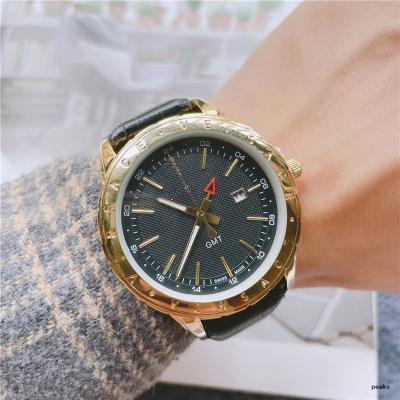 China 2022 New Men's day/date men's business casual dress waterproof luxury belt four needle calendar designer quartz watch for sale