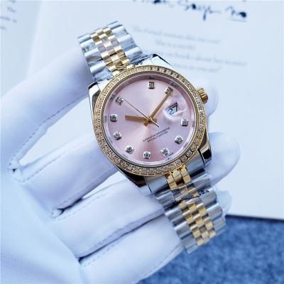 China Automatic Date Ladies Watches 2020 Geneva Designer Watches Brand Luxury Diamond Gold Mechanical Watches Ladies Gifts for sale