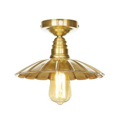 China Modern Design Glass Ceiling Light LED Iron Round Ceiling Lamp Modern Living Room/Dining Room Decorative Light for sale