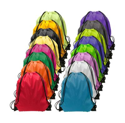 China Eco-Friendly Drawstring Backpack Water Resistant String Bag Sports Backpack Gym Bag With Side Pocket For Women Men for sale