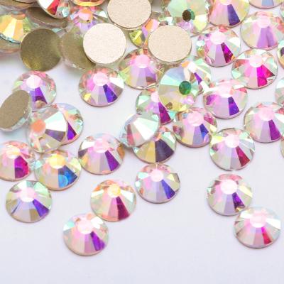 China Flatback Glitter Crystal Acrylic Gem Flatback Clear Super Fix Rhinestones Not Hot Glue On Nail Art Decorations Rhinestones for sale