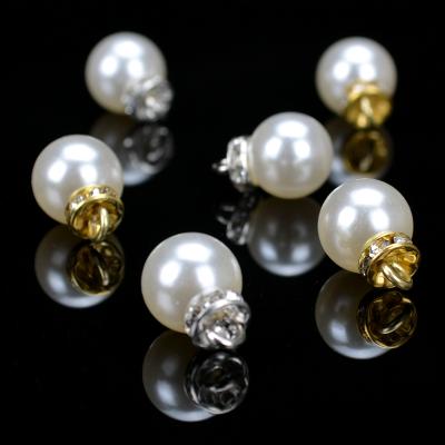 China Flatback Round Imitation Pearl Pendant Pendant For Jewelry Making DIY Necklace for sale