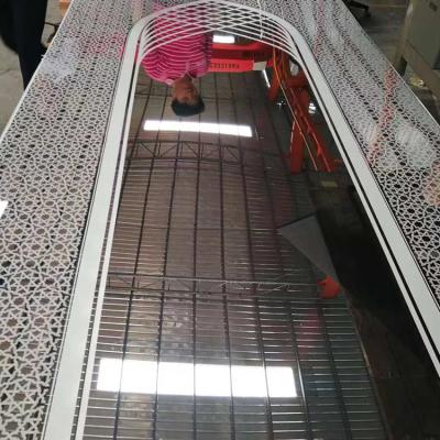 China Construction SUS 304 8K Mirror Etching Elevator Sheet Stainless Steel Metal Plate With Golden for sale