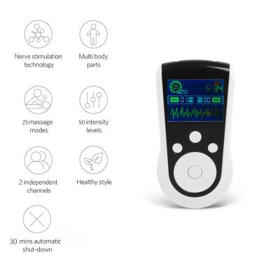 China Electric Muscle Realxing TEN Massage Device EMS Handheld Electric Massager Mini Tens Unit for sale