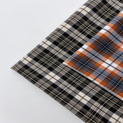 China Classic double faced skirt shirt plaid design manufacturers direct selling polyester rayon apparel plaid fabric for sale