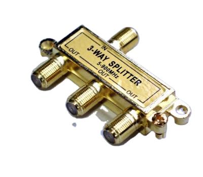 China 3 Way CATV 5-900MHz Gold Plated Splitter , Heat Sealing LD60032 for sale