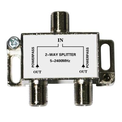 China 2 way tv splitter catv satellite splitter 5~2400mhz LD-SP-005 for sale