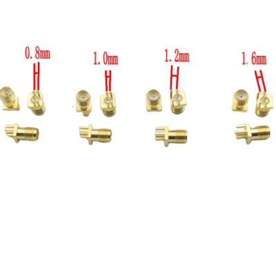 China SMA Female Jack Solder PCB Clip 0.8mm 1.0mm 1.2mm 1.6mm PCB Mount RF Connector Adapter for sale