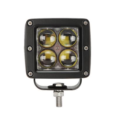 China LED Work Guide 20W 4D Optical Flush Mount Pod Spot Beam Offroad Drive Lights For Ford Jeep SUV ATV 4x4 4WD Truck LD-LED-011 for sale