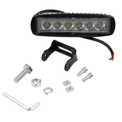 China EPISTAR CHIP Car Truck 18W 6 SMD LED Work Light Bar Reversing Flood Worklight Lamp For Jeep Boat 4WD 12V 24V LD-LED-005 for sale