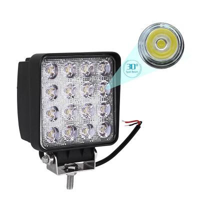 China EPISTAR CHIP LED Spot/Flood Work 9-30V Light 48W 6000LM Car Led Lights For Off Road Vehicle SUV Car Trucks 6000K LD-LED-001 for sale