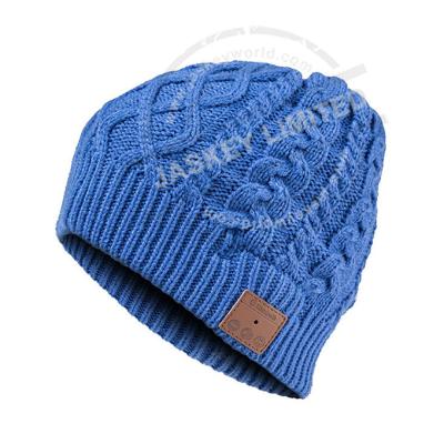 China 10m or less fabric bluetooth beanie winter hat with bluetooth earphone beanie smart music knitted hat for sale